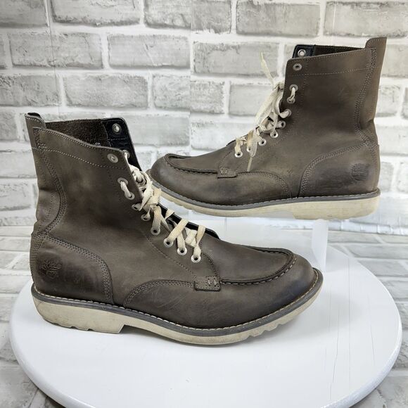 Timberland Earthkeepers Original 6-Inch Men’s Size 11 Grey Leather Lace Up Boots - Picture 1 of 11